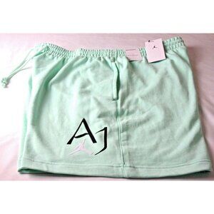 Men's Jordan Sport DNA Fleece Logo Shorts Mint Foam Green Black White NWT